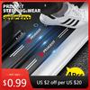 Car Sticker Carbon Fiber Car Door Sill Protection 3D Sticker Car Accessories For Peugeot 206 207 307 3008 2008 308 407 408 508 3