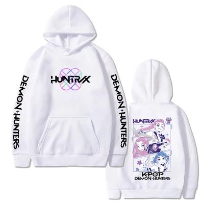 Mira Rumi Zoey Huntrix Hoodies Men KPop Demon Hunters Printed Sweatshirts Women Fashion Harajuku Streetwear Hoody Pullovers