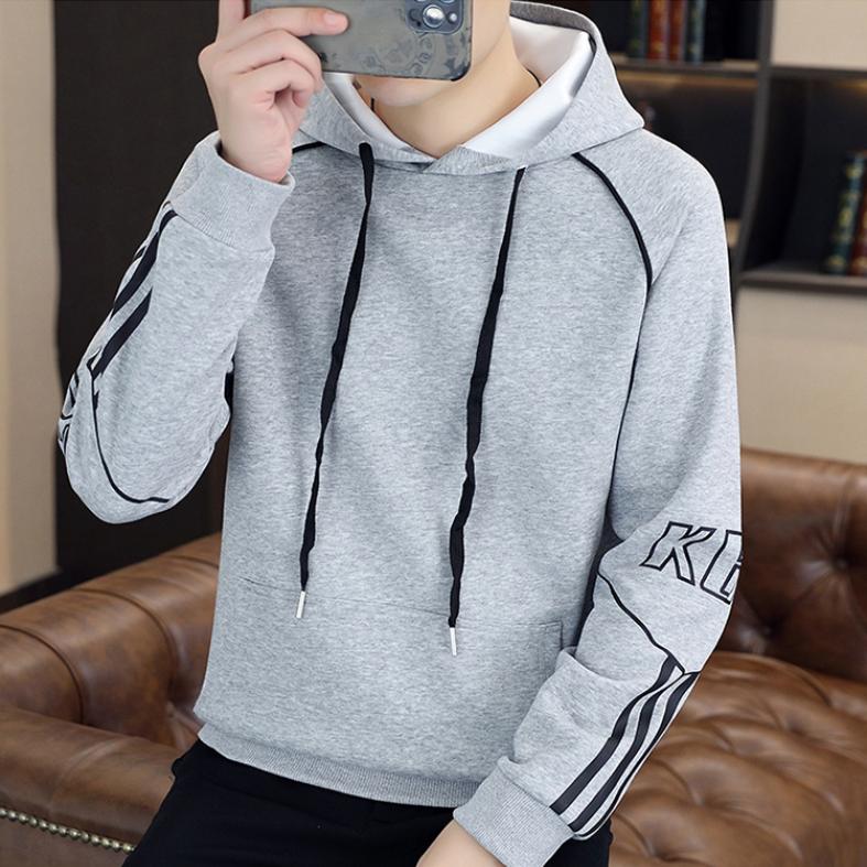 Autumn Men's Loose Sweater Plus Size 8XL Sweater Cotton Hooded Casual Men's Long Sleeve Sweater