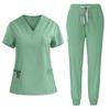 Unisex Quick-Dry Stretch Scrub Suit - Short Sleeve for Medical Professionals
