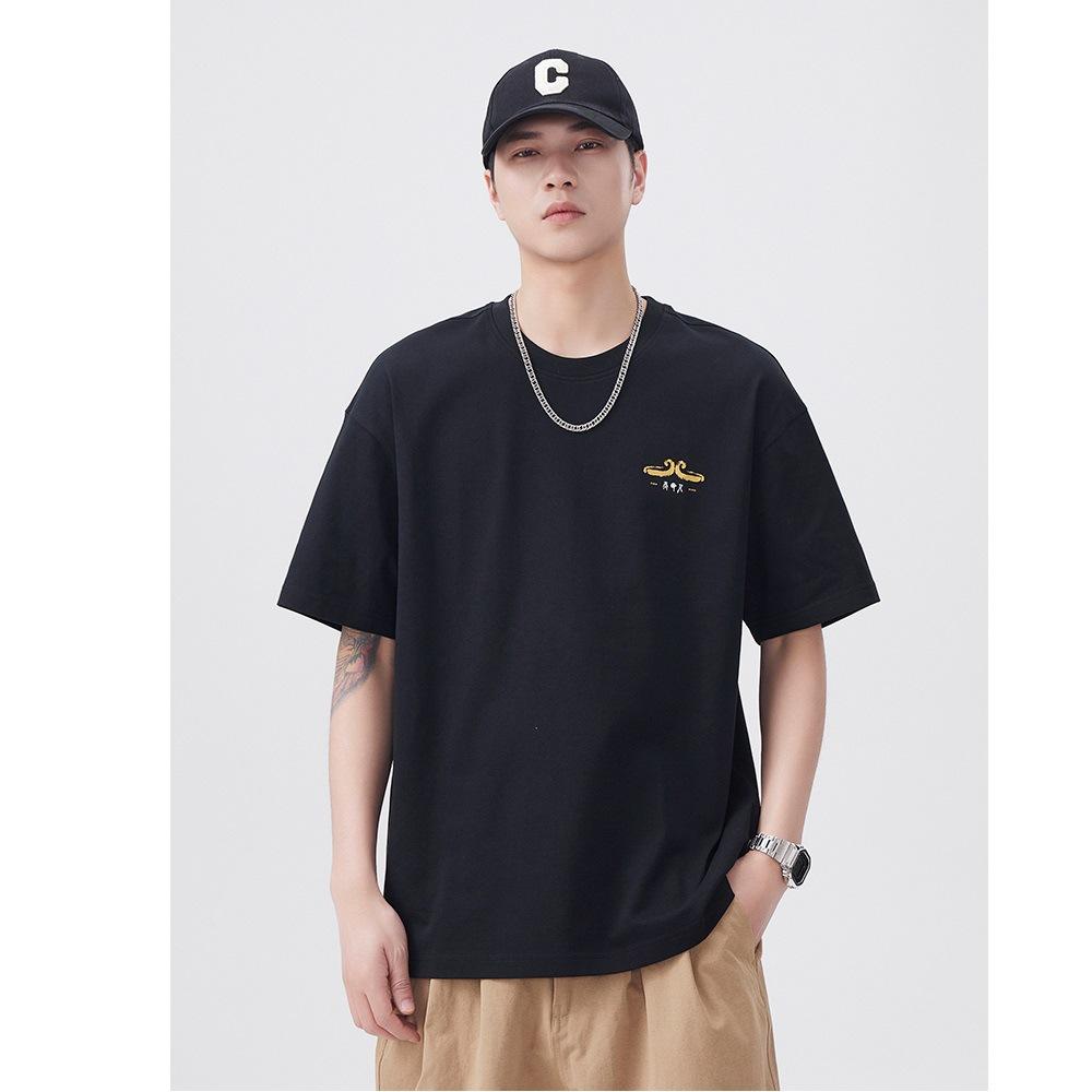 

New Summer Design Elements 223g Loose Cool T-shirt 4XL