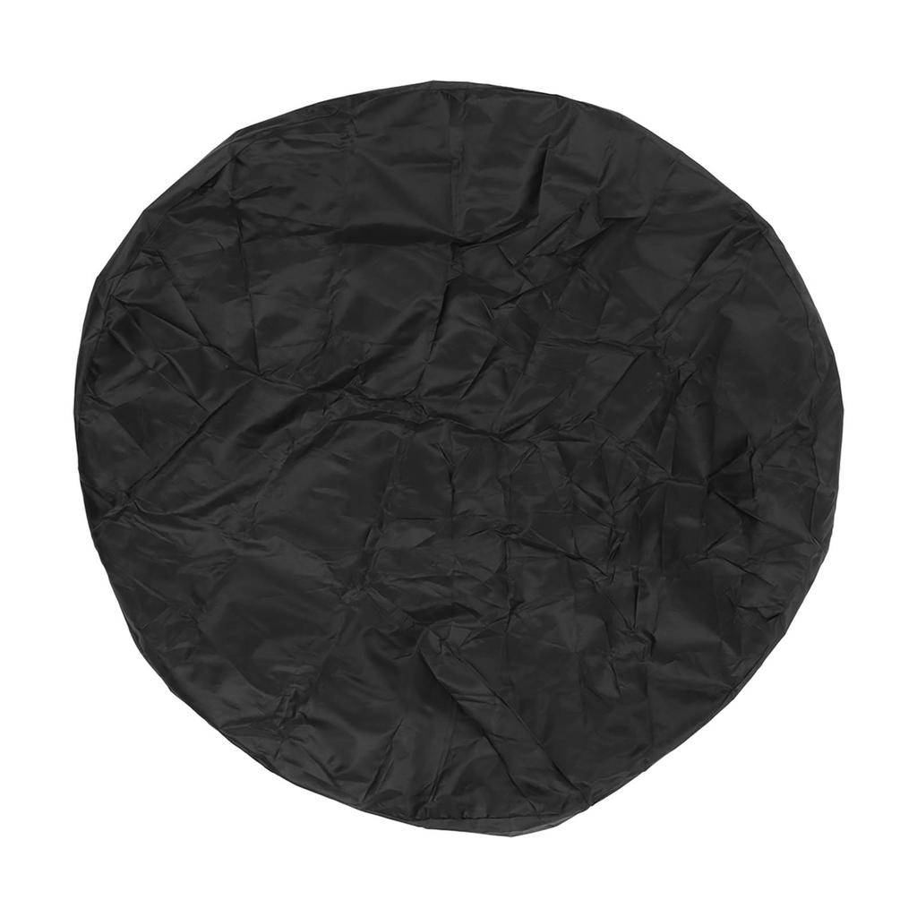 4ft Rundt Boblebaddeksel Oxford Stoff Sammenleggbart Varmeisolerende Vanntett Støvtett Bassengdeksel Svart