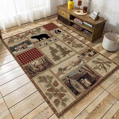 Winter Retro Wohnzimmer Teppich Land Schlafzimmer Nachttisch Teppich Bodenmatte Hause Wohnzimmer Teppich