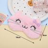 Masque de nuit en peluche douce Bloquant la lumière Couvre-yeux dessin animé Mignon Masque de nuit pour enfants Pour enfants