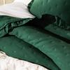 WERONA Dekorativ Sängöverkast med Volang 170x210cm, Grön - Elegans och Komfort