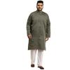 SOJANYA Plus (Since 1958) Men' Jacquard Silk Self Design ONLY Long Kurta