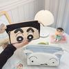 Anime Cartoon Cute Crayon Shin-Chan'S Transparent Cosmetic Bag Girls Large Capacity Portable Travel Toiletries Storage Bag Gifts