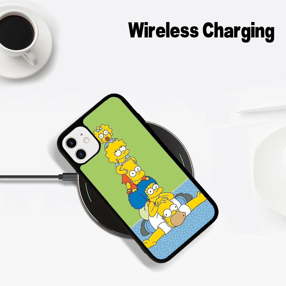 Cartoon The S-Simp-sons Phone Case Magesafe Magnetic Wireless Charge Case For IPhone 16 11 12 13 14 15 Pro Max Plus Mini