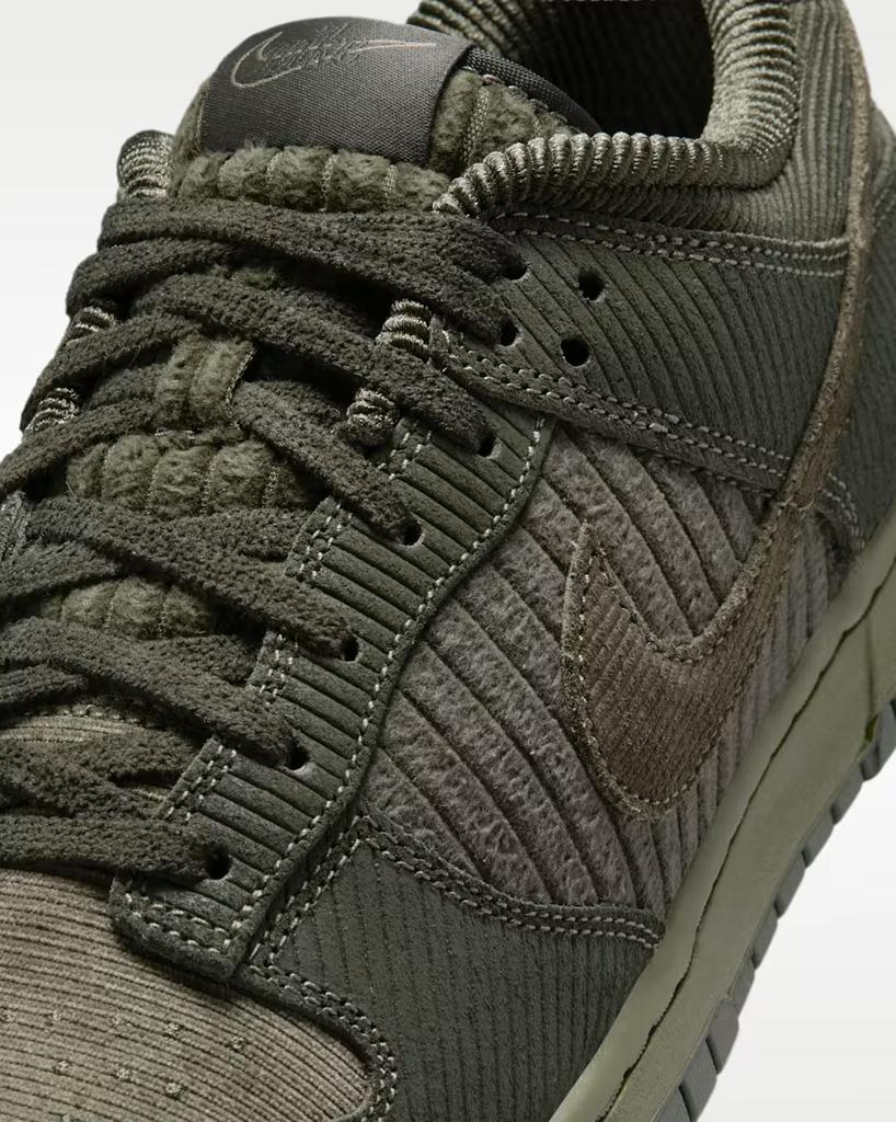 IB7746-300 Nike Dunk Low Retro PRM "Cargo Khaki/Medium Olive" (Men's)