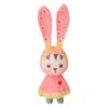 Wooden Bunny Car Stand With Long Ears For Gift And Home Office Decoration In Bright Colors