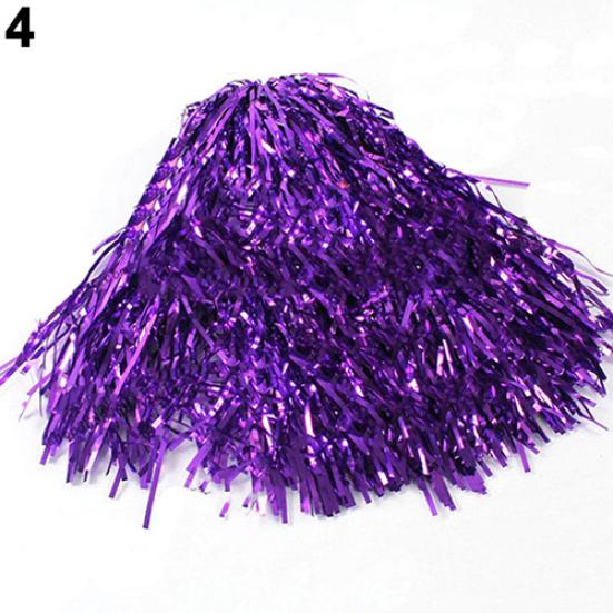 Fankeao 1Pc Metallic Cheerleader Cheer Cheerleading Dance Party Team Match Sports Pom Poms