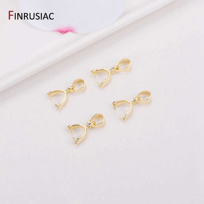 

Jewelry Making Supplies Pendant Clasps Hook Bail Clips Connectors For Jewelry Making DIY Necklace Pendants Clasp 5 Pieces