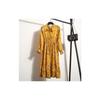 Elegante Abito Lungo Maxi Floreale in Chiffon a Maniche Lunghe da Donna per la Primavera 2018, Casual, da Festa, Vintage, Boho, in Colori Affascinanti