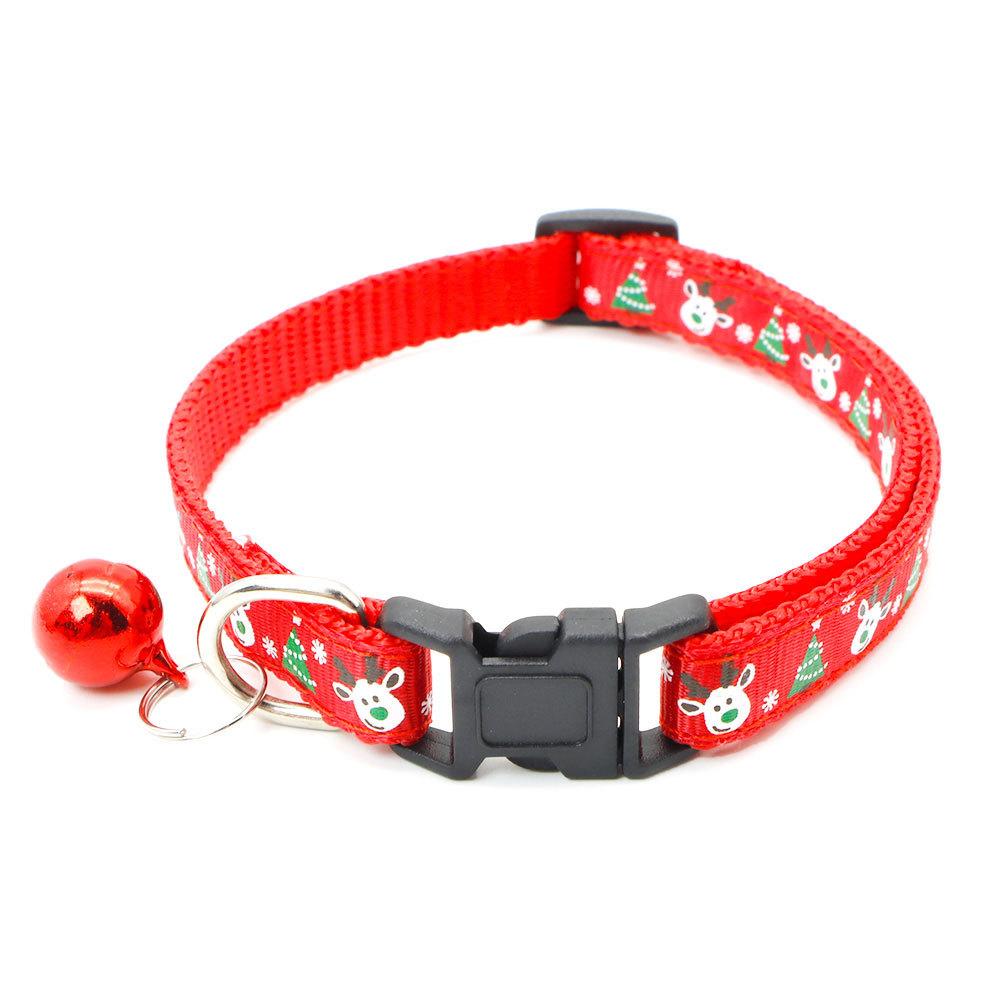 Christmas Pet Collars for Small Dogs Cat  Adjustable Safety Buckle Necklace Chihuahua Puppy Kittens Puppy Collar Pet Accessoires