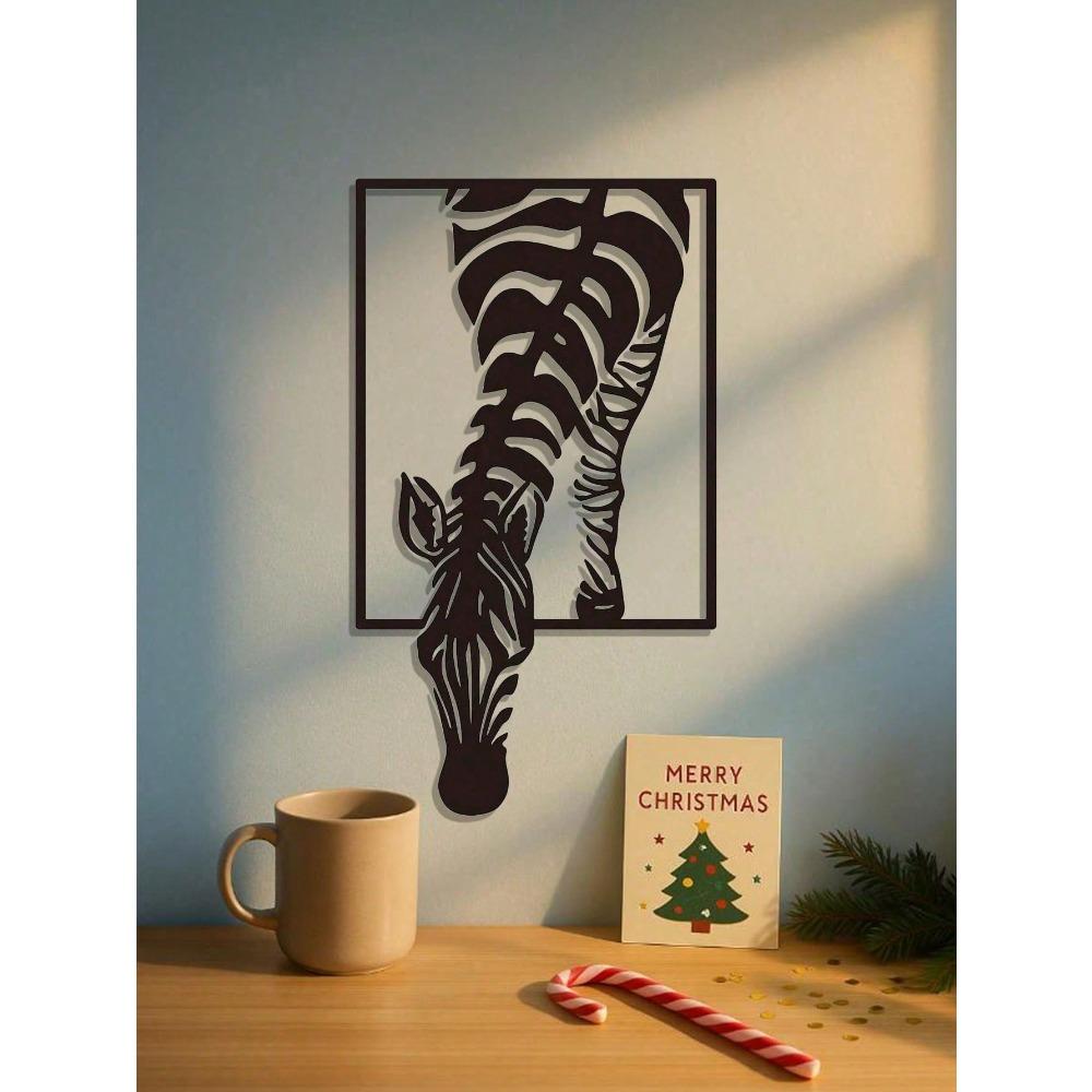 Modern Zebra Metal Wall Art Iron Craft for Home Office Decor Gift