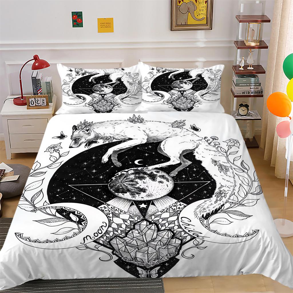 Quilt Cover Set Eye Butterfly Home Bedclothes Quilt Comforter Cover Set Pillowcase