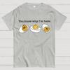 Retro Thanksgiving Dinner You Know Why I'm Here Deviled Egg Cotton Summer Casual Cool Loose T-Shirt