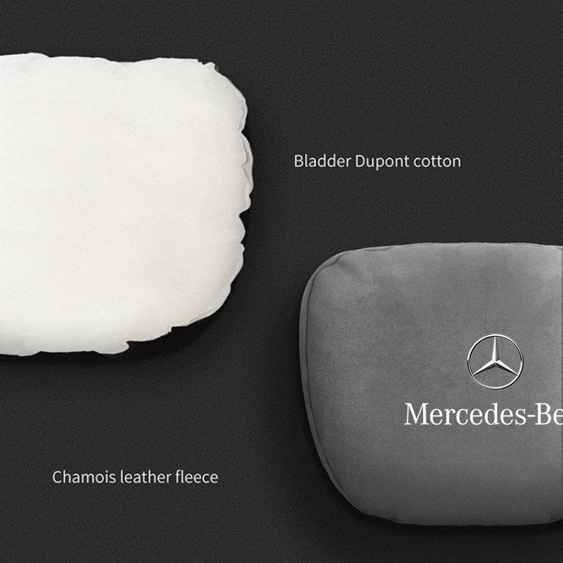 Suède Autostoel Hoofdsteun Neksteun Stoel Lendenkussen Zacht Nekkussen voor Mercedes Benz AMG W205 C300 W203 W206 W108 W124 Auto BA1