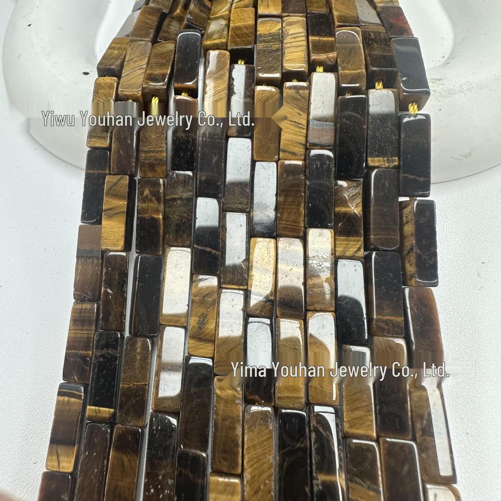 4x13mm Natural Stone Rectangle Bar Beads for DIY Jewelry and Bracelets