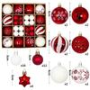 44Pcs Christmas Ball Ornaments 3-6cm shatterproof Christmas Hanging Ball Christmas Tree Decoration Home Party 2026 New Year Gift