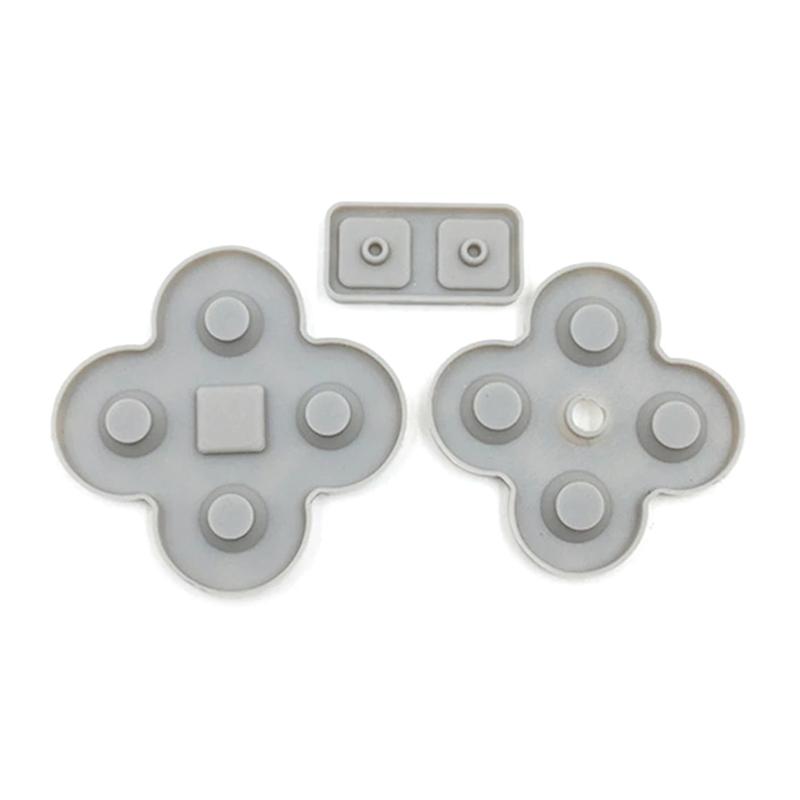 Conductive Rubber Pad Silicone Adhesive Key Button Pad Kit Repalcement Repair Part for NDSL NDS Lite Game Controllers