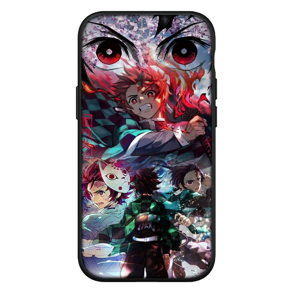 for iPhone 17 16 15 Xiaomi Poco F7 F8 X7 X6 C85 C75 M8 Redmi Note 14 13 12 11 Pro Max 14C 13C A3 A4 Phone Case Demon Slayer Kamado Tanjiro Kokushibo