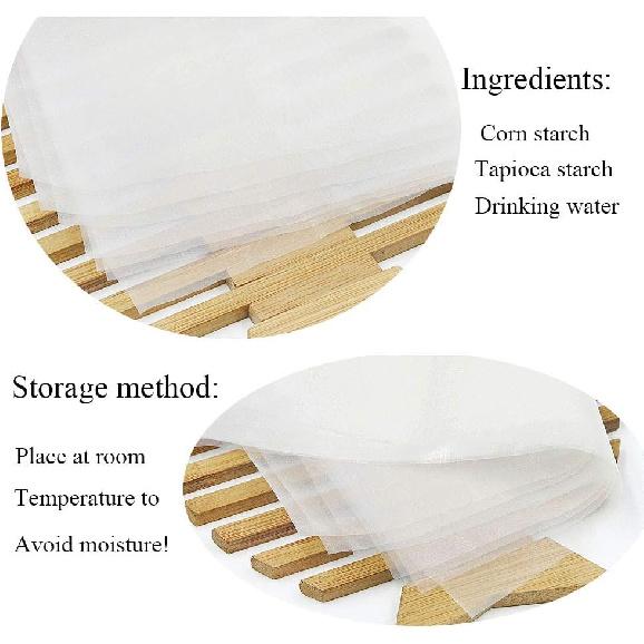 50 Count Edible Rectangle Rice and Wafer Paper,9x12.6 inches for candy packaging or food decoration