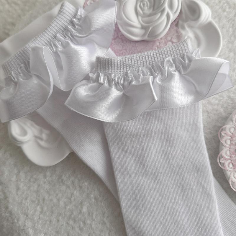 Japanese Cute Soft Girl Fungus Calf Socks Jk Cotton Student Lolita Socks Girls Medium Socks
