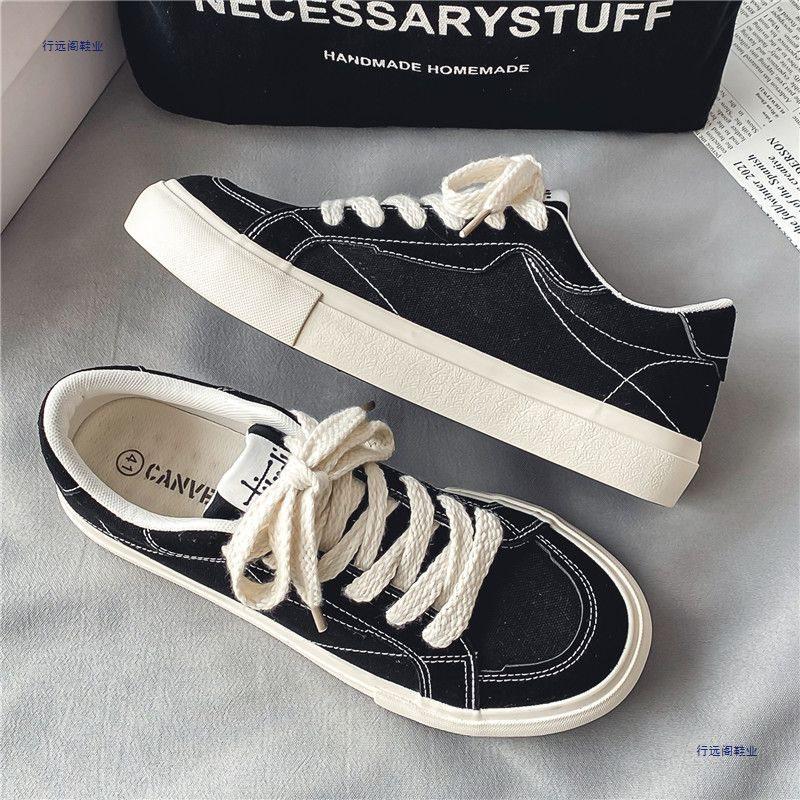canvas shoes men's  breathable black niche casual sports board shoes new youth versatile trendy shoes