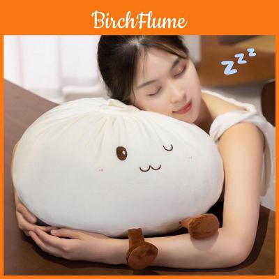 Plush Baozi Pillow Cute Sofa Cushion Gift For Kids And Teens
