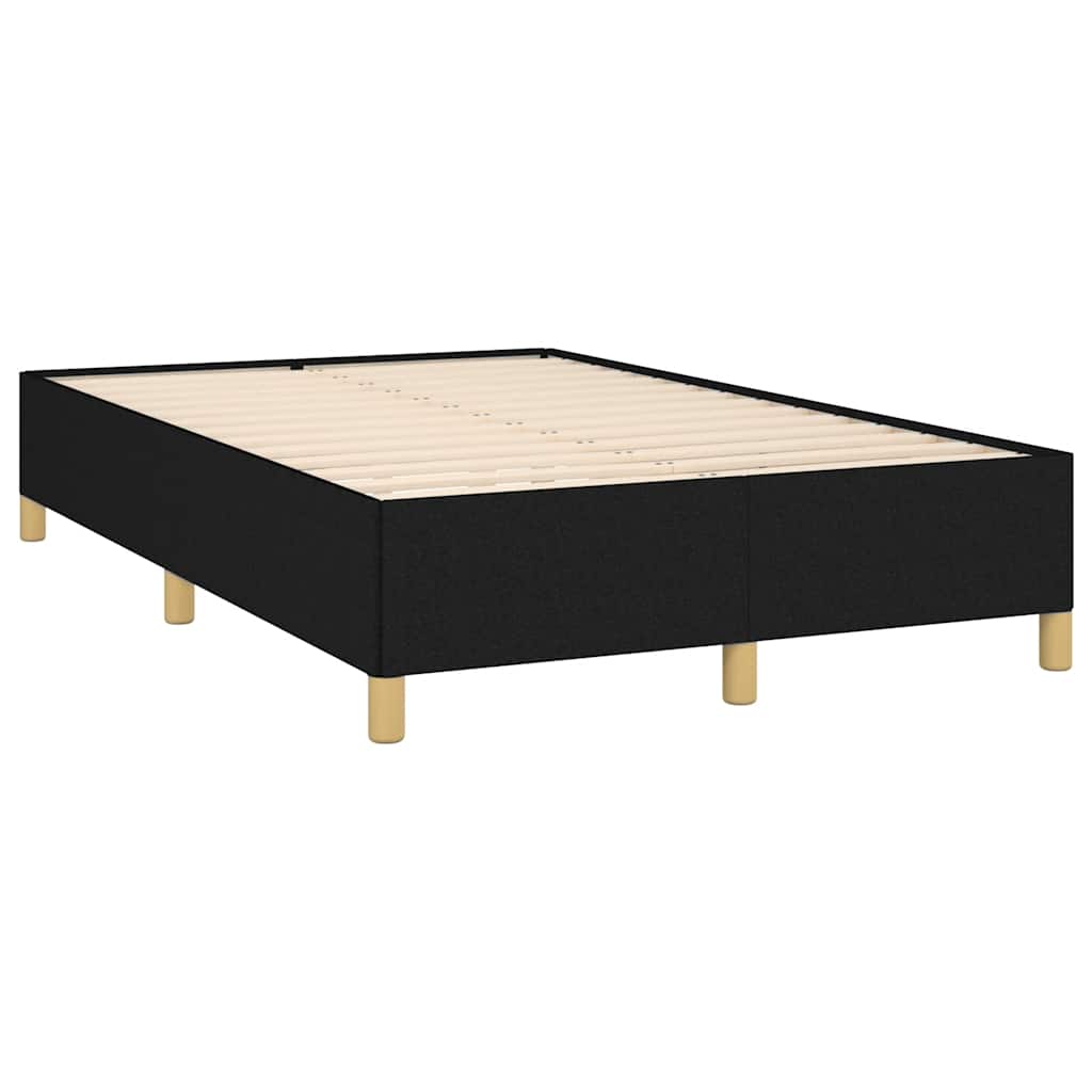 Vidaxl Bettrahmen Ohne Matratze, Schwarz, 120X190 Cm, Stoff