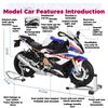 Spray 1/6 BMW S1000RR Alloy Metal Diecast Motorcycle Car Model Toys Boy Children's Toy Perfect Birthday Gift for Holiday Collect