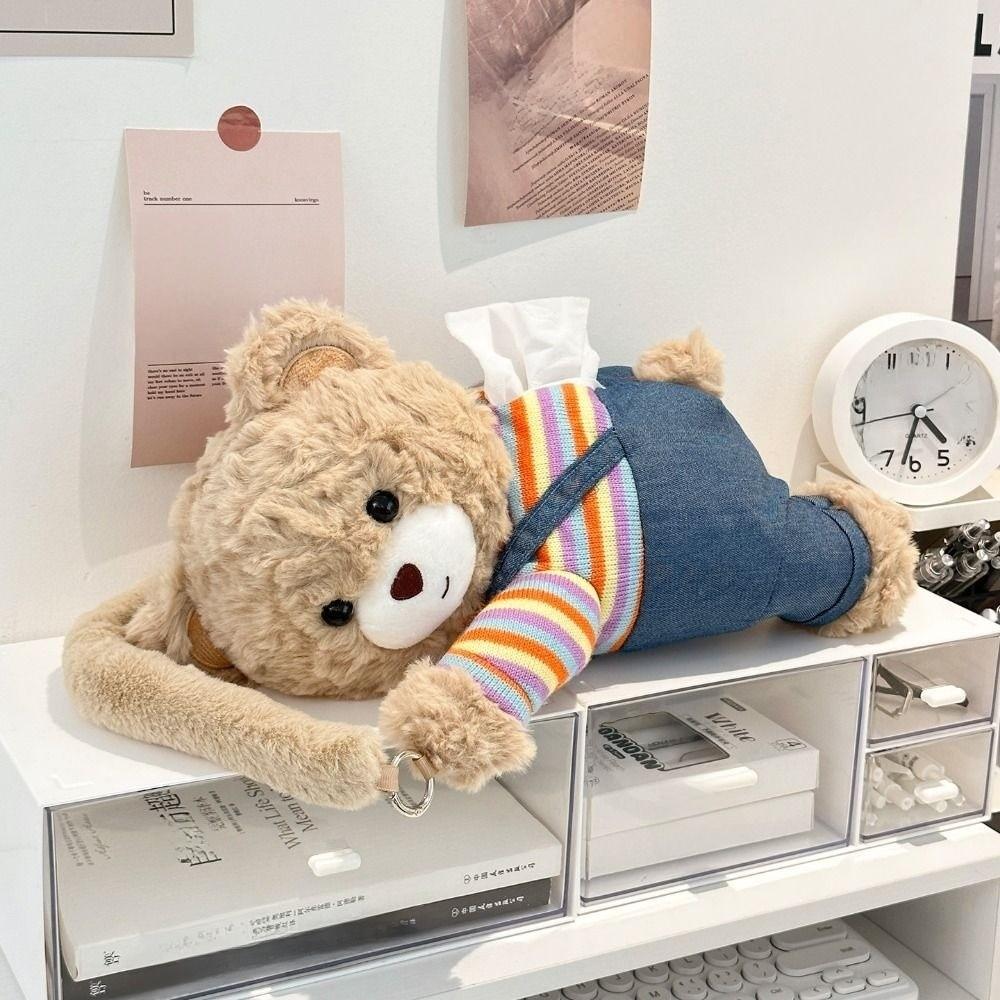 Creative Car Tissue Hanger Doll Cartoon Plush Tissue Box Dispenser  Living Room