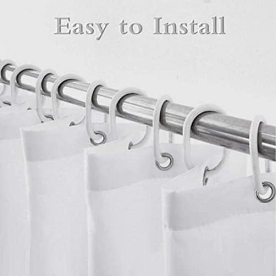 Boziqr Fabric Purple Shower Curtain, Get Naked Shower Curtains for Bathroom, Funny Cute Art Fonts Words Bath Curtains Women Girls Bathroom Decor, No