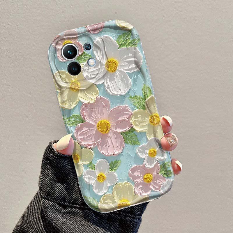 For Huawei Honor 400 200 Pro 90 Lite X9D X7D X9B X8C X8A X8B X7B X6A X6C X5C X6B X7A X5B X8 X5 Plus X9C Oil Painting Flower Case