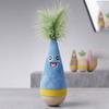 Pet Stimulation Toy for Indoor Play Wooden Wobble Cat Toy, Self-Righting Tumbler with Feather Cats, Interactive Plush Hunting Cats Punching Bag Stable