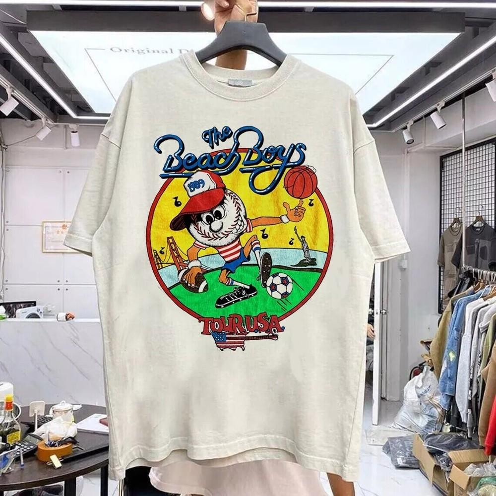 The Beach Boys White Cotton All size S-5XL Gift For Fans T-shirt HO23 Unisex T-Shirt L