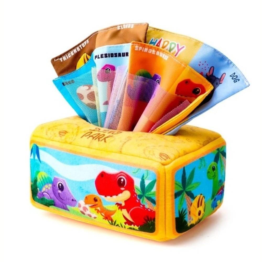 Pulling Game Baby Tissue Box Toy Education Montessori Children Cloth Toys  6-18 Month