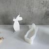 Easter Rabbit Candle Silicone Mold Gypsum Car Mounted Incenses Expanding Gypsum Decoration Mold Aromatherapy Candle Mold