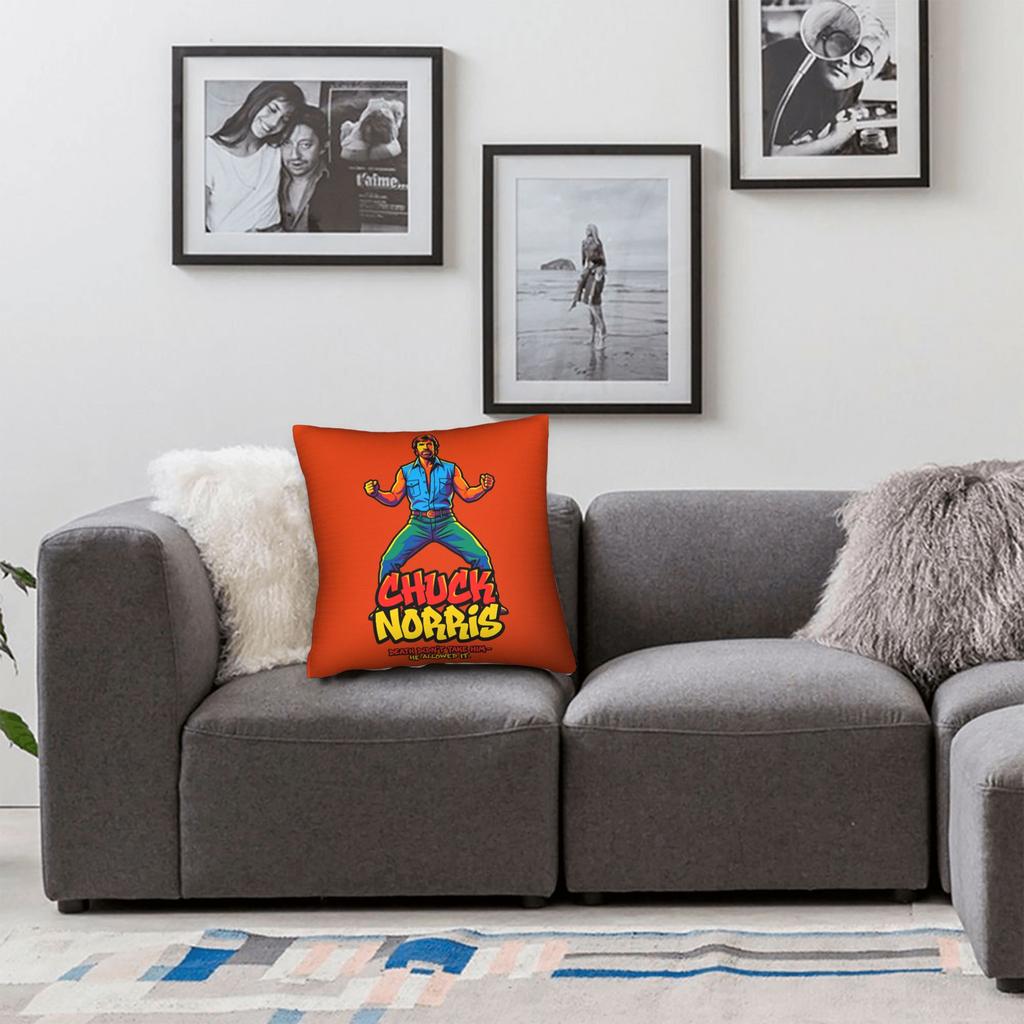 Chuck Norris 1940- Pillowcases Cute Funny Pillow Case For Living Room Bed Chair Design Pillow Cover