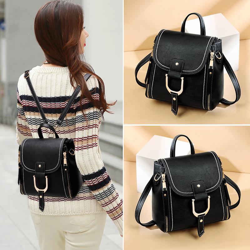 Bag Women's Large Capacity Backpack Women's 2025 New Retro Backpack Fashion Shoulder Crossbody Bag Women's Bag