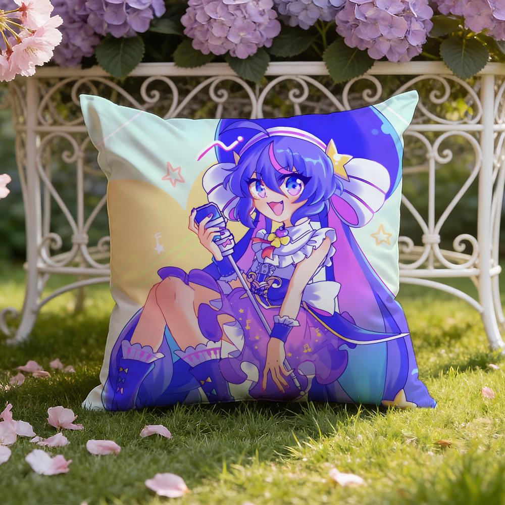 Cute O-Otomachi U-Una Cushion Cover Home & Car Dual-Scene Pillow Cover: Reversible for Premium Comfort