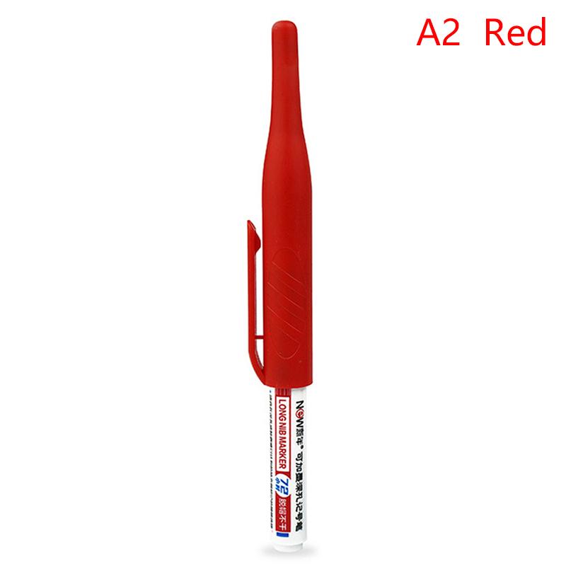 

1Pcs 32Mm Deep Drill Hole Long Head Markers Pen Bathroom Woodworking Decoration Multi-Purpose Deep Hole Marker Pens as the picture