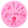 3D-Silikonformen mit süßem Amor-Engel, für Schokolade, Süßigkeiten, Fondant, DIY-Bastelarbeit, Epoxidharzform, Baby-Geburtstagskuchen, Dekorationswerkzeuge