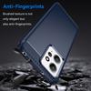 For Xiaomi Redmi Note 12 4G TPU Phone Cover Brushed Carbon Fiber Texture Drop Protection Phone Case