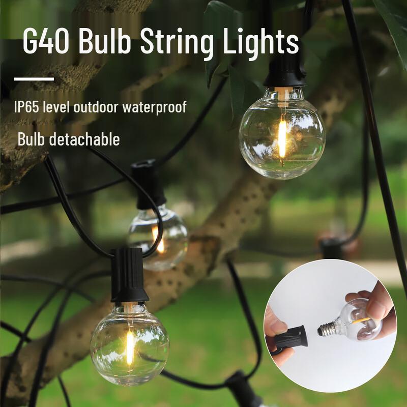 Vintage Rechargeable Outdoor Camping String Lights