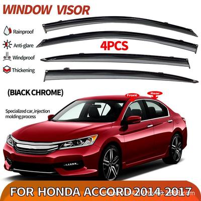 Honda Accord 2014-2018 Sun and Rain Visor Shields - Injection Molded Exterior Guards