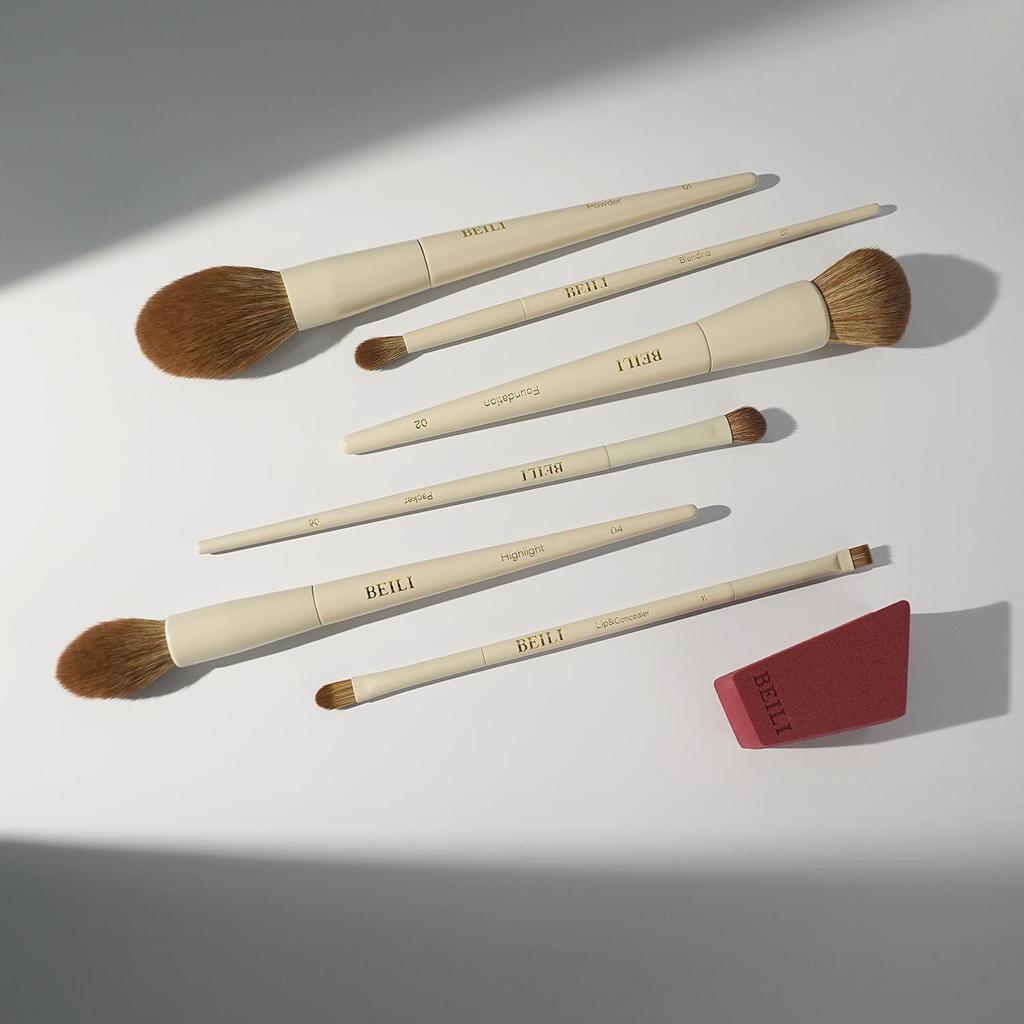 BEILIMakeup Brush Set 15Pcs Suitable for Loose Powder Blush Eye Shadow Eyeliner Soft Hair Cosmetics Brushes