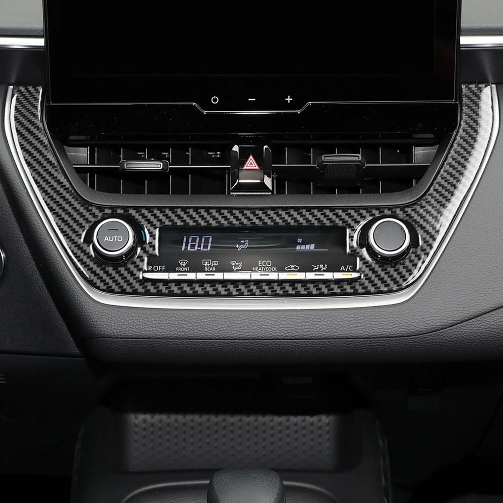 NVCNX Real Premium Carbon Fiber for Toyota Corolla & Cross -2026    2024 2025 Hybrid Hatchback L LE XLE SE XSE FX Dash Dashboard Panel Cover Interior