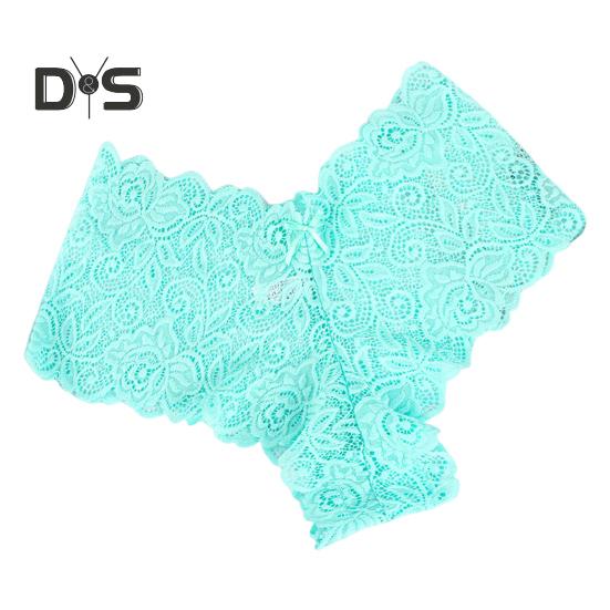Women's Panties Floral Lace Low Waist Briefs Stretchy Sexy Breathable Underpants for Girls Daily Wear And Sleep